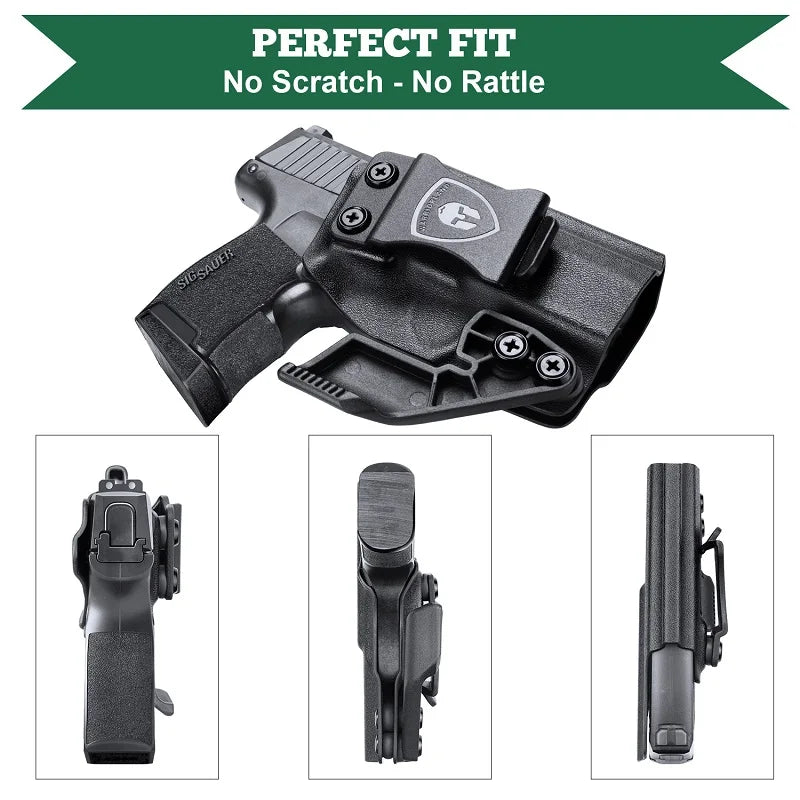 IWB KYDEX Sig P365 Holsters with Claw Fit Sig Sauer P365 / P365 SAS / P365X / Sig Sauer P365XL Pistol with Red Dot Gun Bags